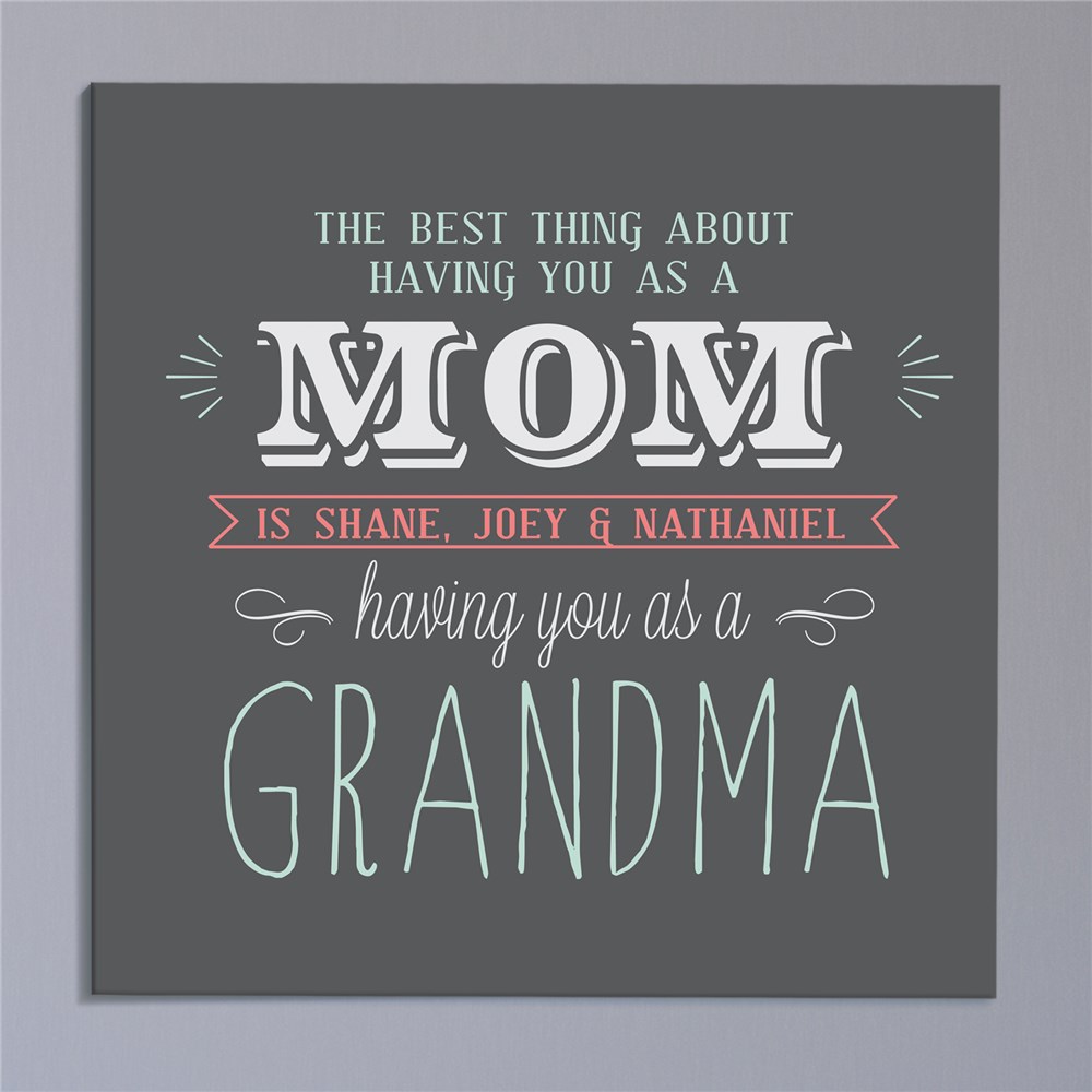 Personalized Wall Canvas for Mom GiftsForYouNow