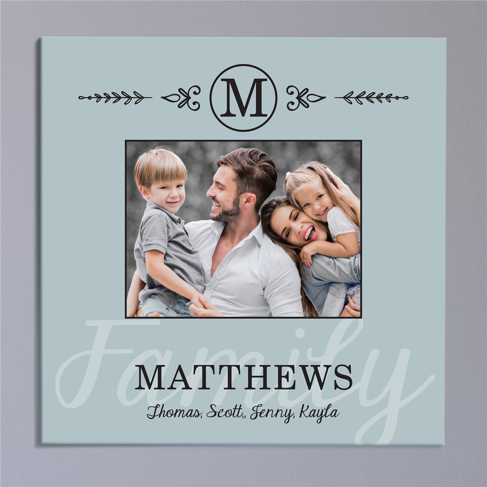 Family Photo Personalized Wall Canvas | Gifts for Housewarming