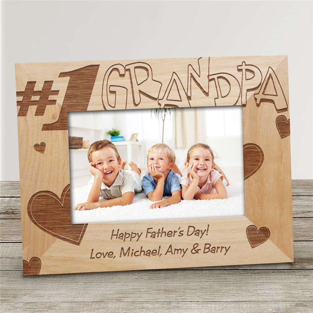 Engraved Wood Frame for Dad GiftsForYouNow
