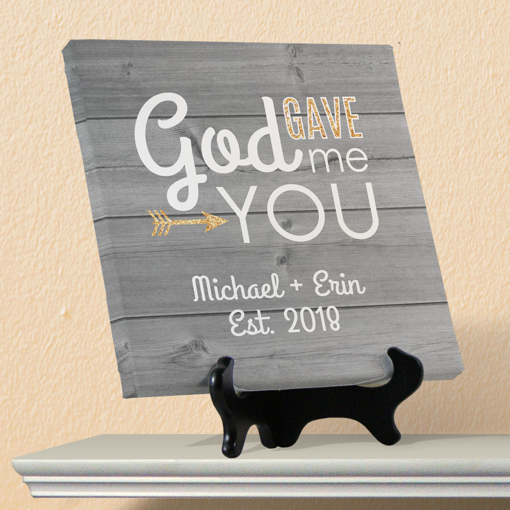 God Gave Me You Personalized Canvas GiftsForYouNow