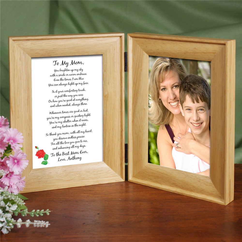 To My Mom BiFold Customized Picture Frame GiftsForYouNow