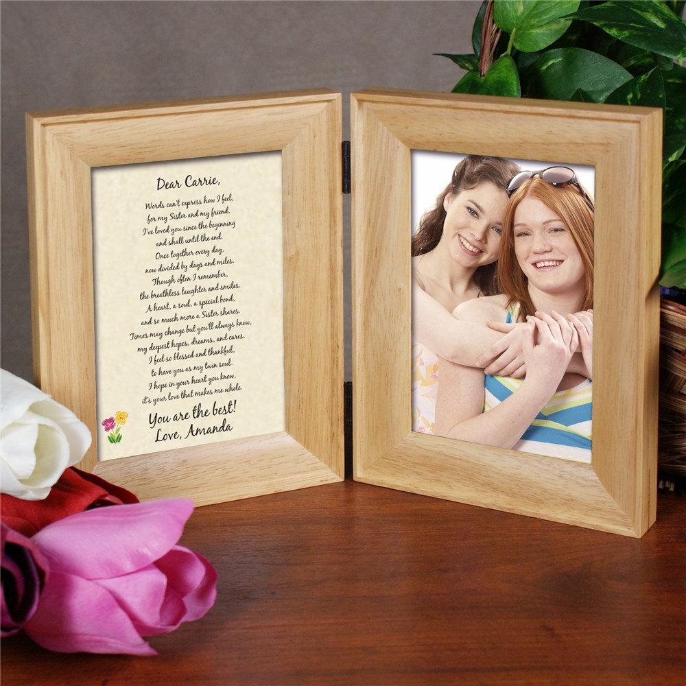 Personalized Sister Picture Frame GiftsForYouNow