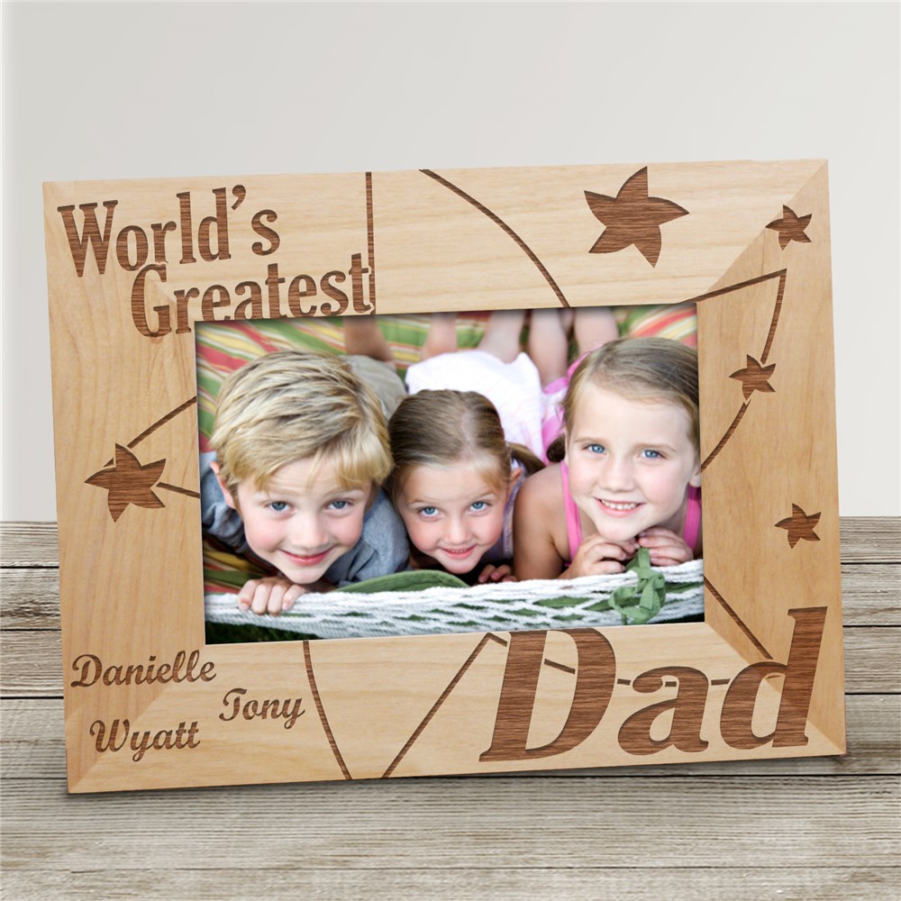 World's Greatest Dad Wooden Frame GiftsForYouNow