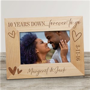 Engraved Forever to Go Wood Frame