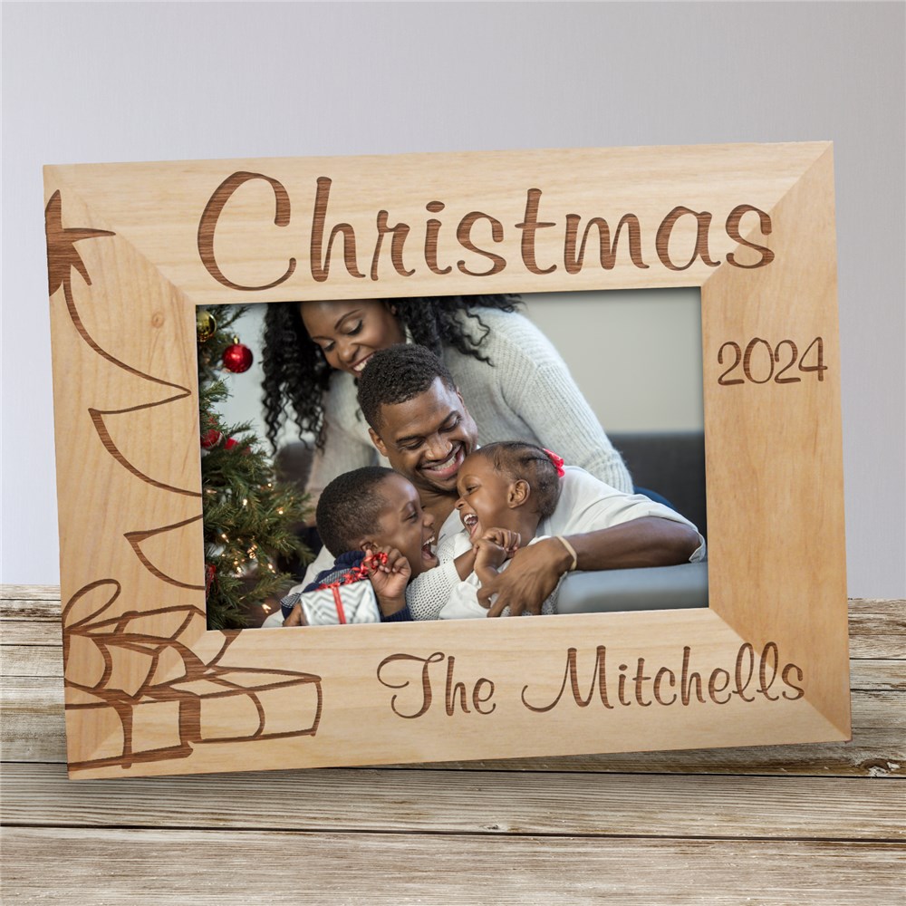Personalized Christmas Tree Picture Frame | GiftsForYouNow