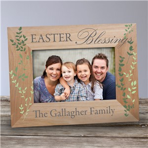 Personalized Easter Blessings Wood Frame 
