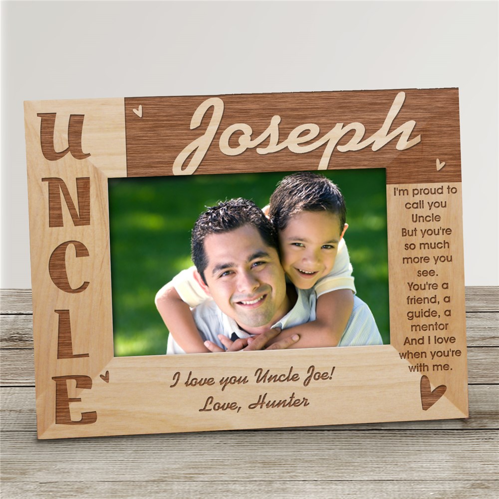 Personalized Uncle Photo Frame 8x10 GiftsForYouNow