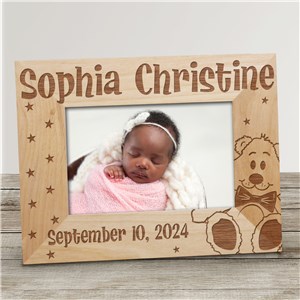 New Baby Wood Picture Frame | Personalized Baby Gifts