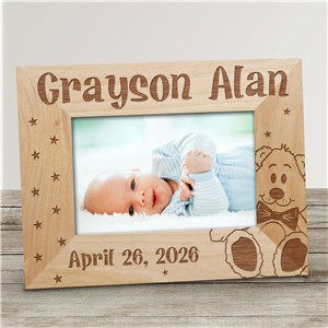 New Baby Wood Picture Frame | Personalized Baby Gifts
