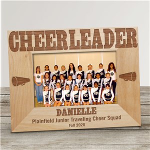 Personalized Cheerleading Wood Picture Frame