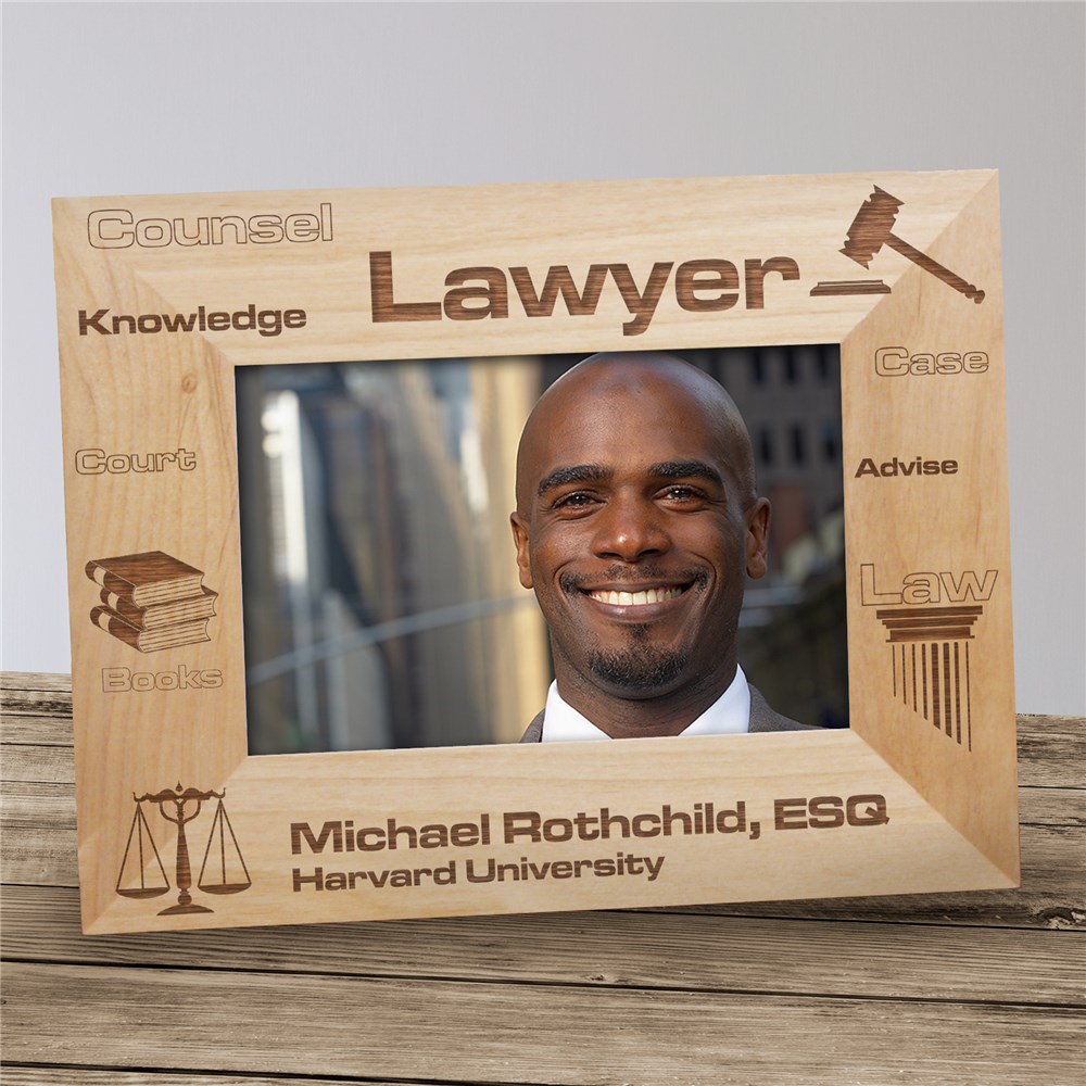 Personalized Lawyer Picture Frame GiftsForYouNow