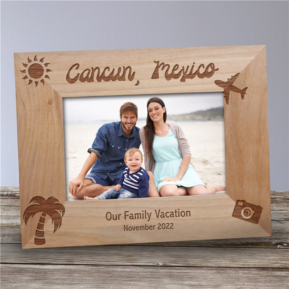 Our Vacation Picture Frame | Personalized Wood Picture Frames