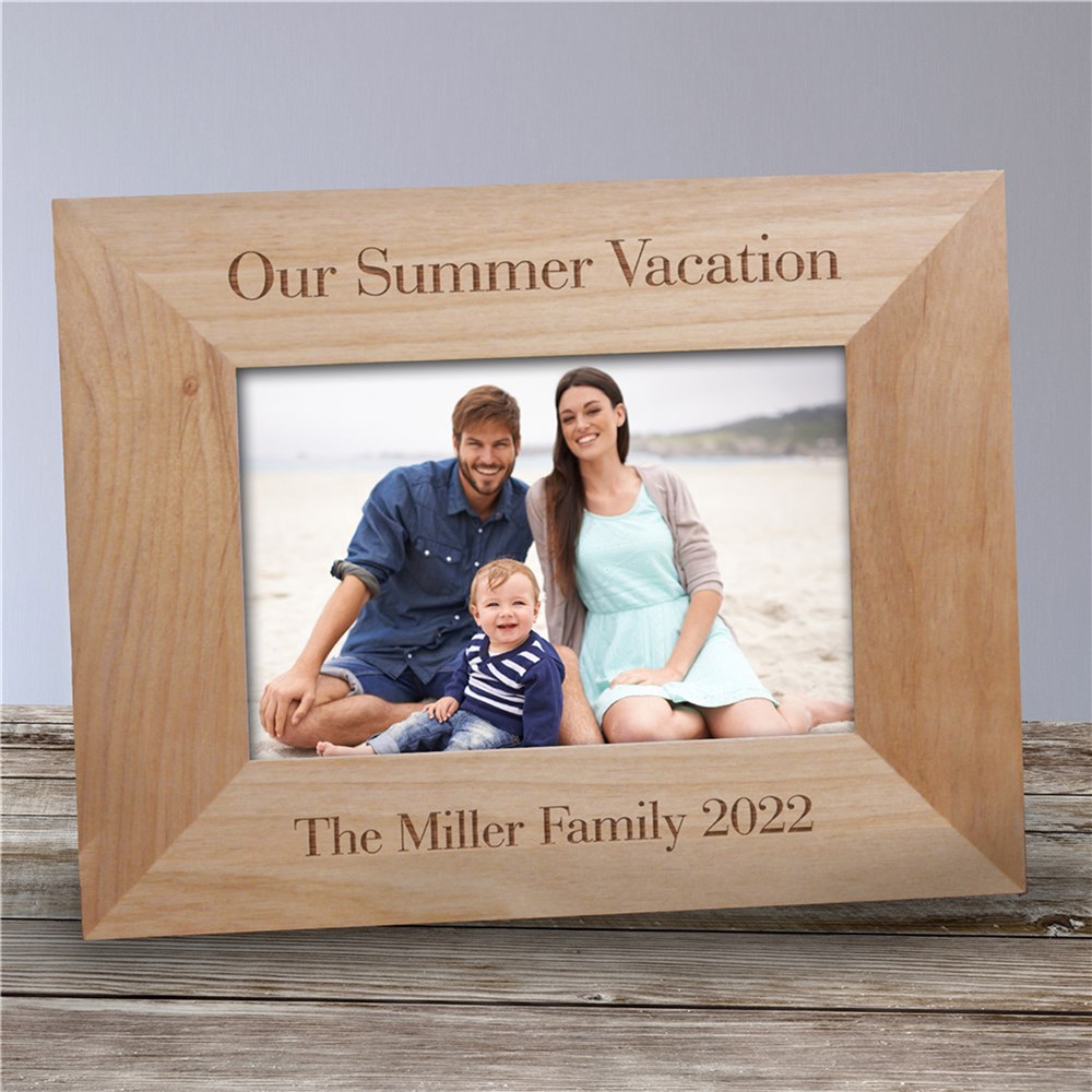 Personalized Vacation Wood Picture Frame | Personalized Picture Frames
