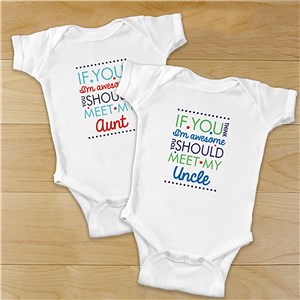 Personalized If You Think I'm Awesome Bodysuit | Unique Personalized Baby Gifts