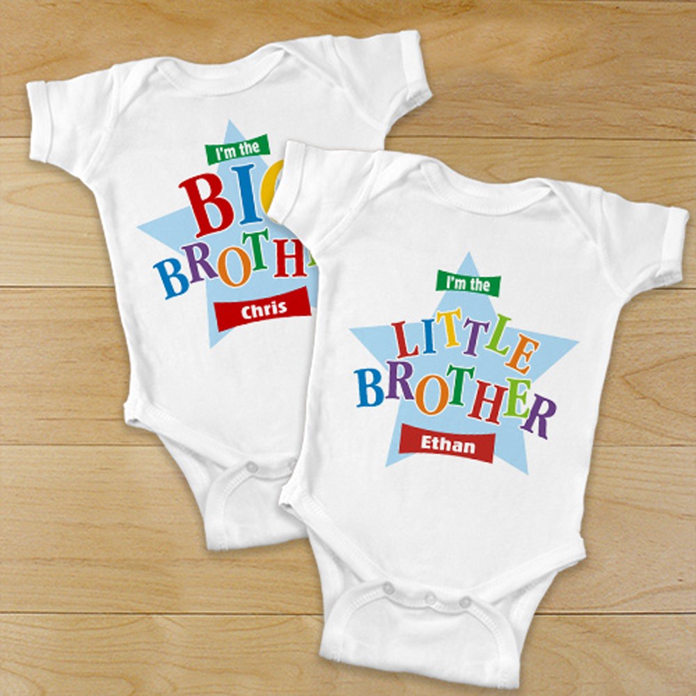 Personalized Little Brother Infant Clothes | Personalized Little Brother Clothes