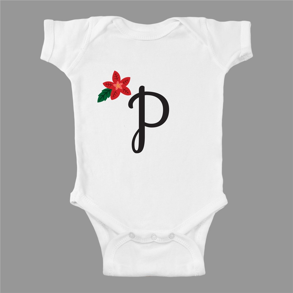 Personalized Holiday Monogram Baby Apparel 