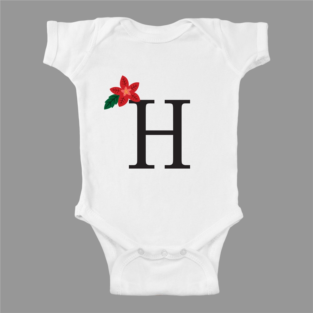 Personalized Holiday Monogram Baby Apparel 