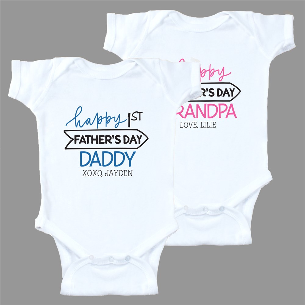 Personalized Happy Father's Day Infant Bodysuit