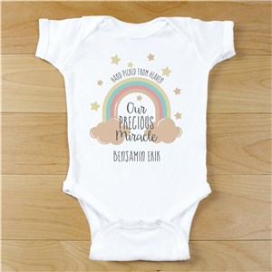 Personalized Our Precious Miracle with Name Bodysuit 9322452X