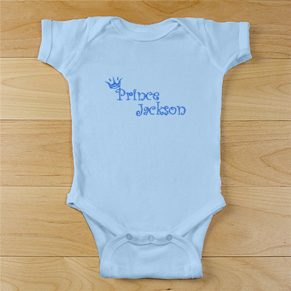Prince Personalized Baby Bodysuit | Personalized Baby Gifts