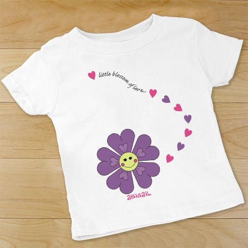 Personalized Flower Bodysuit | Customized Baby Gifts