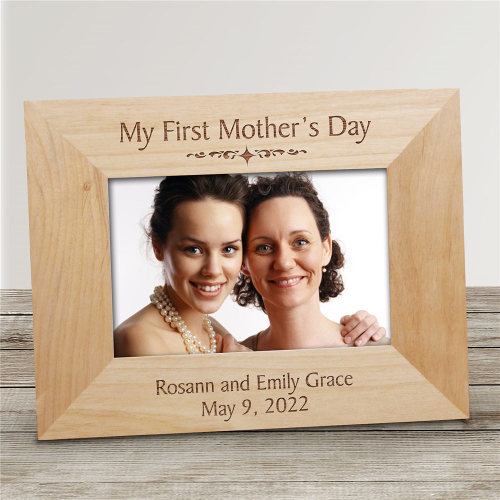 First Mothers Day Wood Picture Frame First Mothers Day Wood Picture Frame