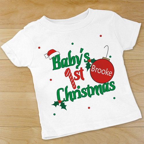 Baby's 1st Christmas Infant Onesie | GiftsForYouNow