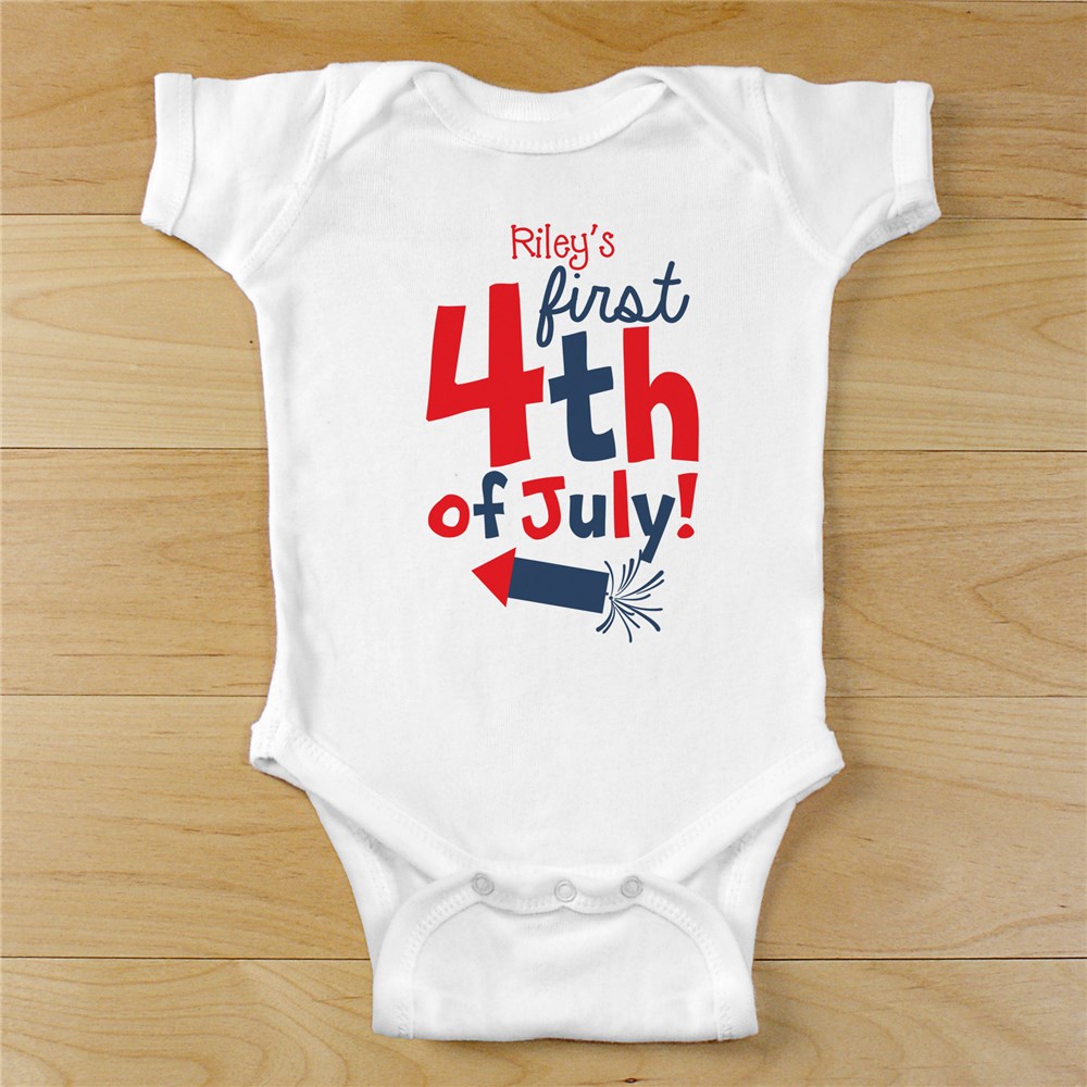 First Fourth of July Infant Bodysuit | Customized Baby Gifts