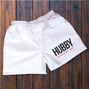 Personalized Boxer Shorts | Hubby Boxer Shorts