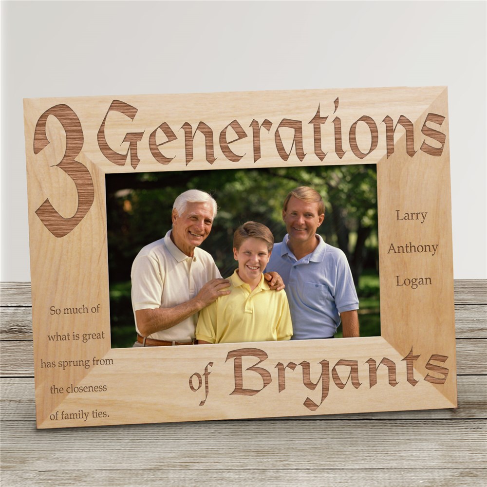 Personalized Generations Picture Frame | Personalized Picture Frames