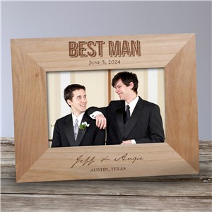 Engraved Bridal Party Wood Picture Frame | Personalized Picture Frames