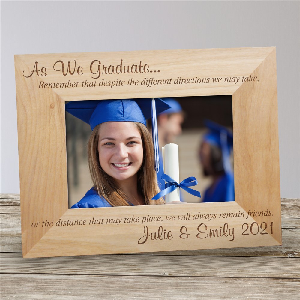 Engraved Grad Friends Picture Frame | Personalized Graduation Picture Frames