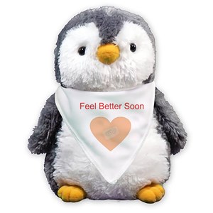 Personalized Bandage Heart Plush Penguin AU19273-4554