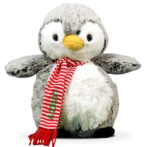 Embroidered Plush Christmas Penguin With Name