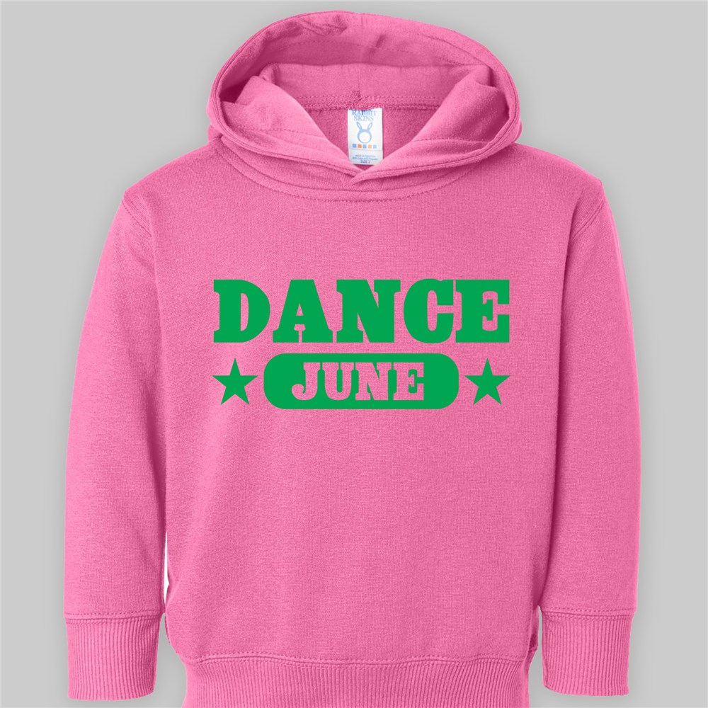 Personalized Dance Toddler Hooded Sweatshirt 