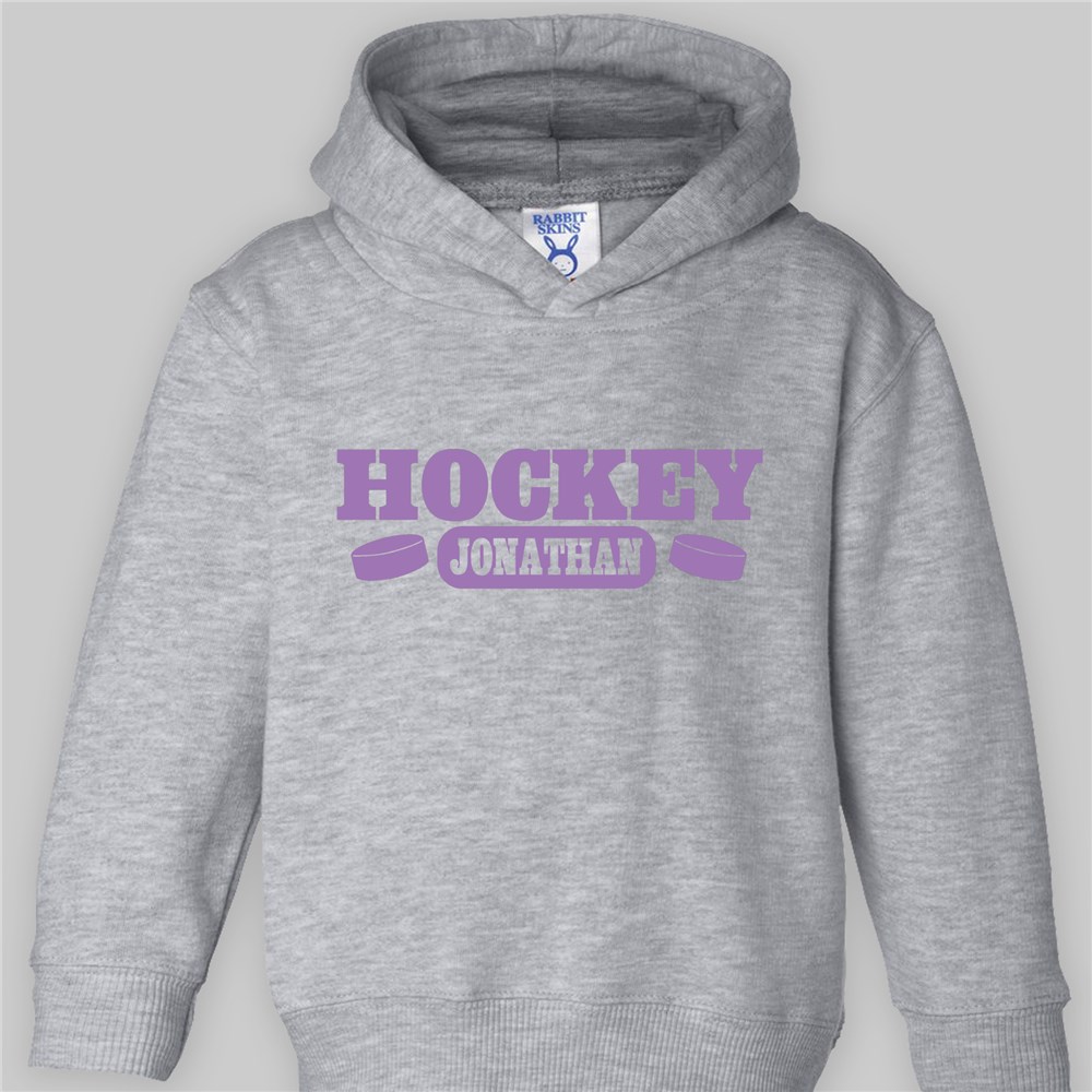 Personalized Hockey Toddler Hooded Sweatshirt 