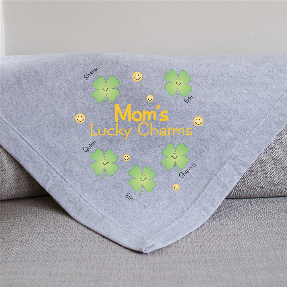 Personalized Lucky Charms Fleece Blanket GiftsForYouNow