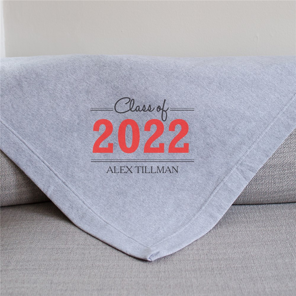 Personalized Graduation Fleece Blanket GiftsForYouNow