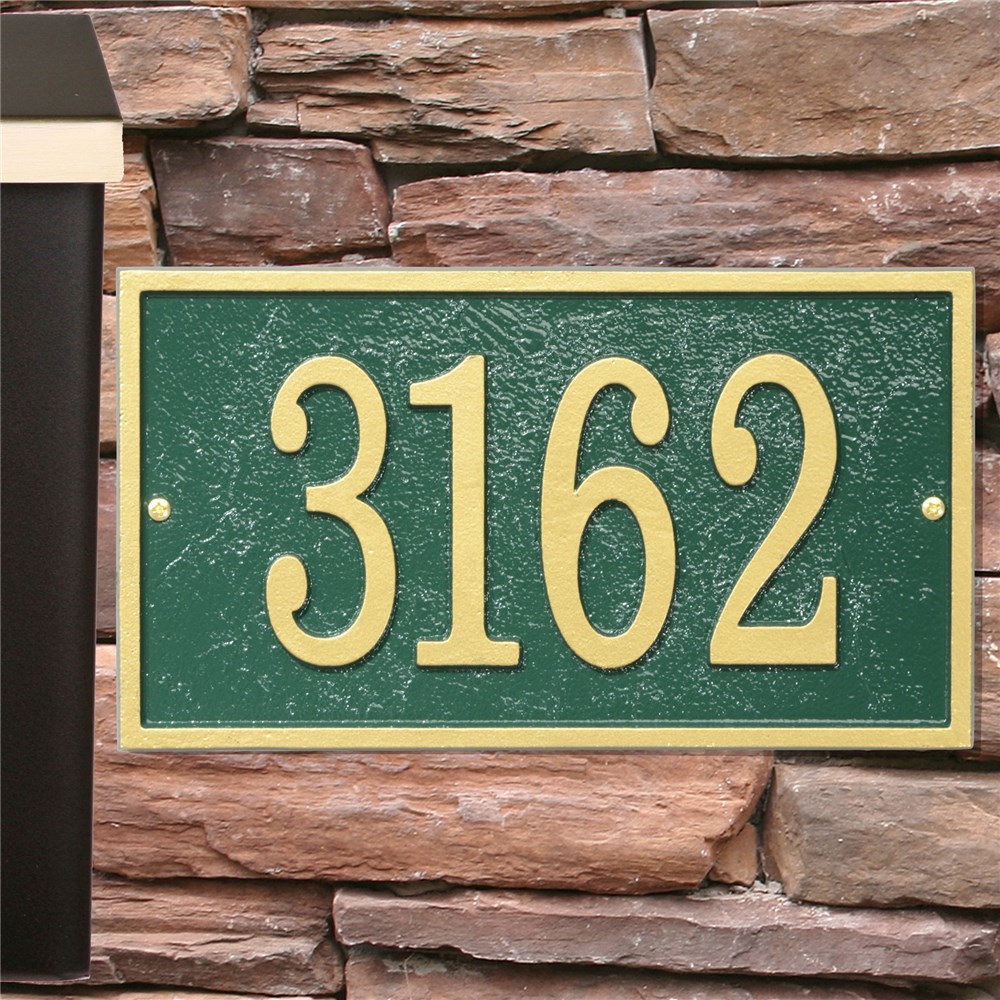 Rectangle House Number Plaque | GiftsForYouNow