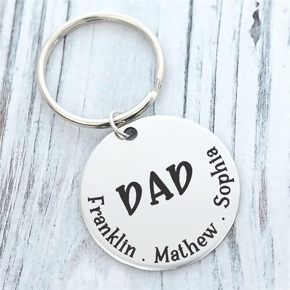 Personalized Dad Key Chain | Father's Day Keepsake
