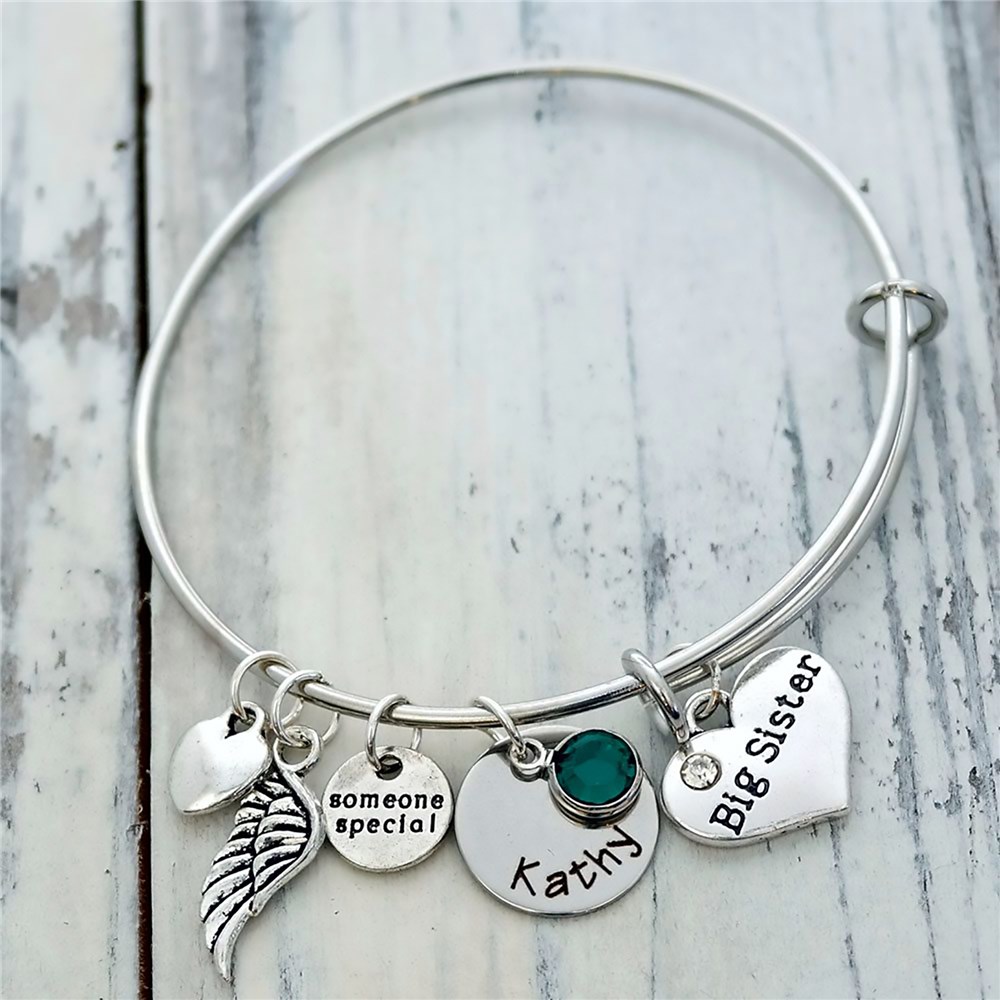 Personalized Big Sister Bracelet | Personalized Sister Gifts