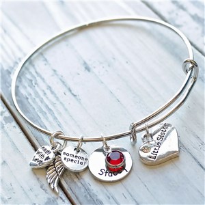 Personalized Little Sister Bracelet | Personalized Sister Gifts