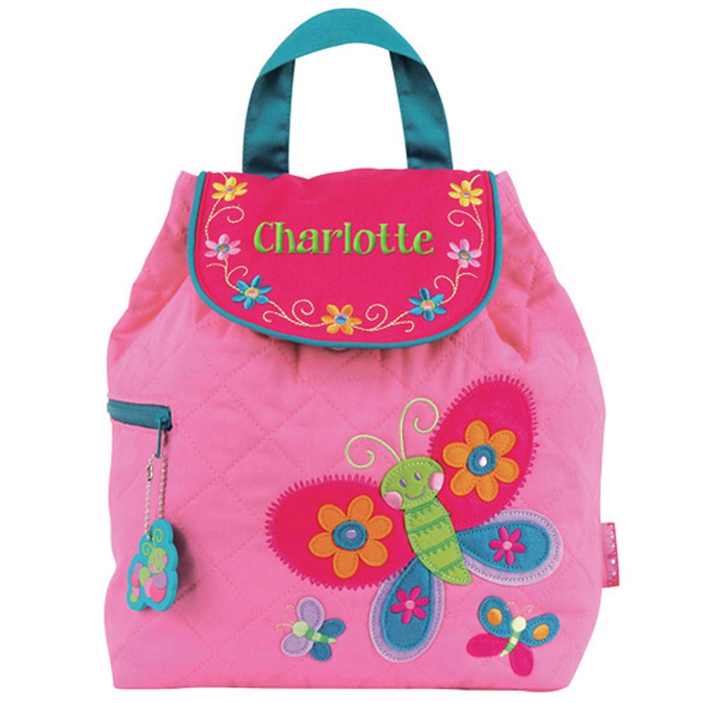 Quilted Butterfly Embroidered Backpack E000262