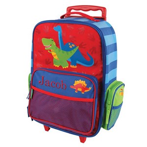Embroidered Dinosaur Rolling Luggage for Kids 