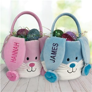 Embroidered Personalized Easter Basket E000313X
