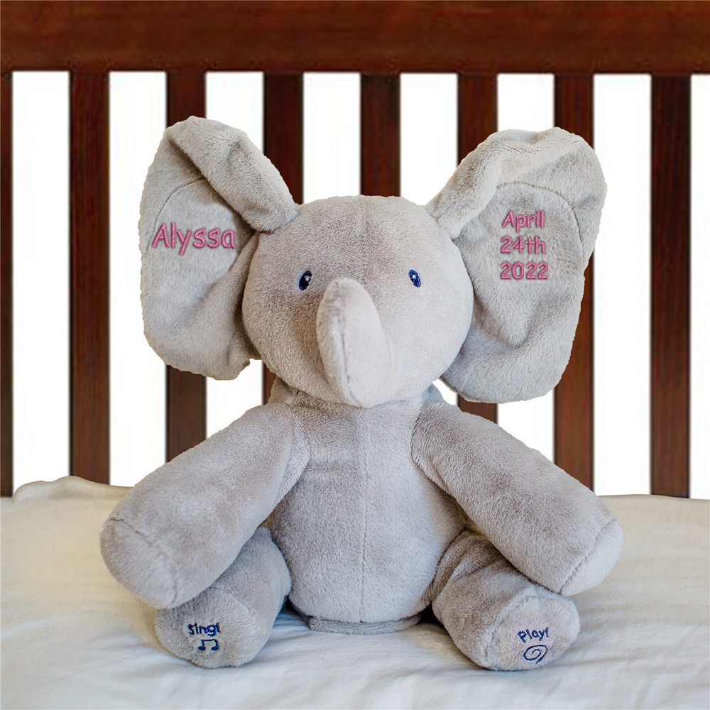 Personalized Flappy Plush Elephant | Personalized Stuffed Animals