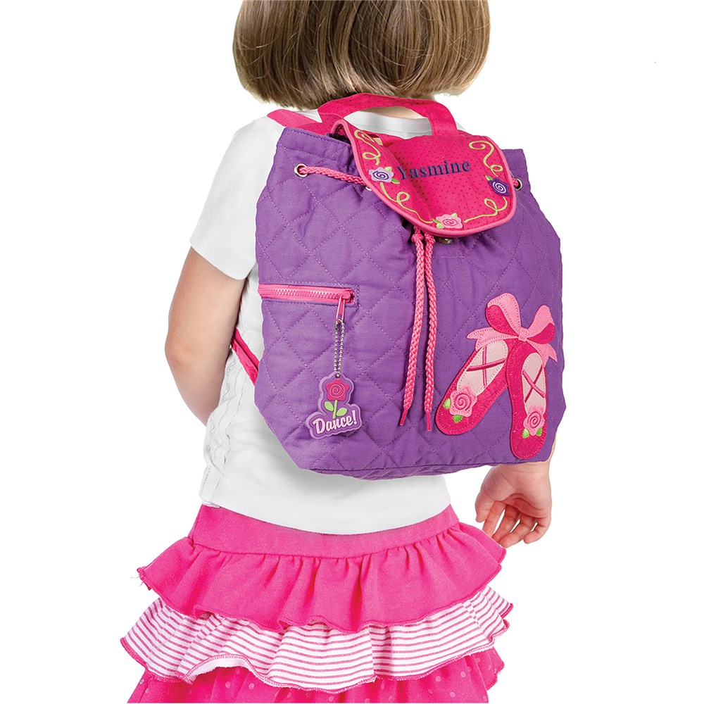 Embroidered Backpack for Girls | Personalized Ballet Bag