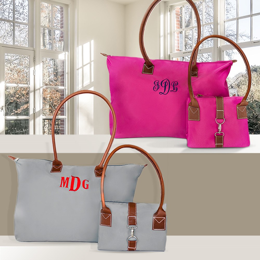Embroidered Monogram Tote Bags | GiftsForYouNow