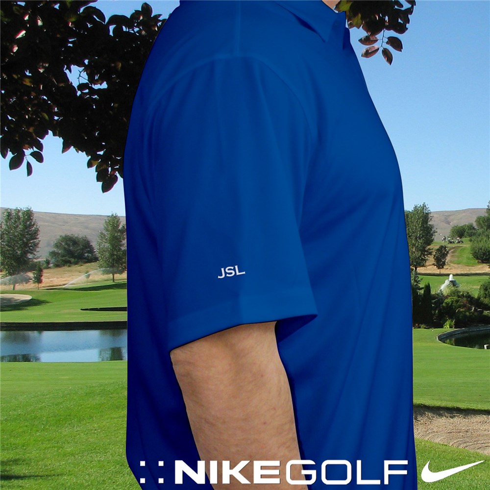 Personalized Nike Dri-Fit Photo Blue Polo Shirt | Personalized Grandpa Gifts