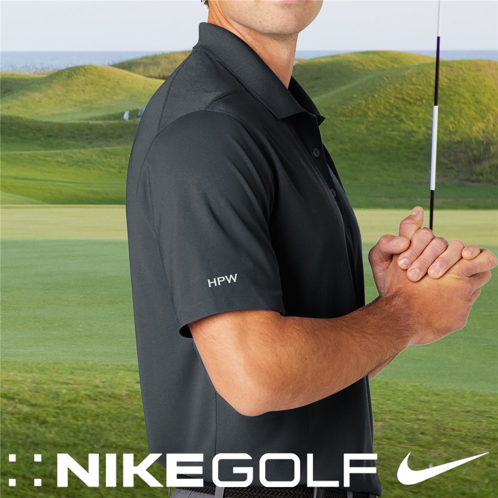 Embroidered Anthracite Nike Polo